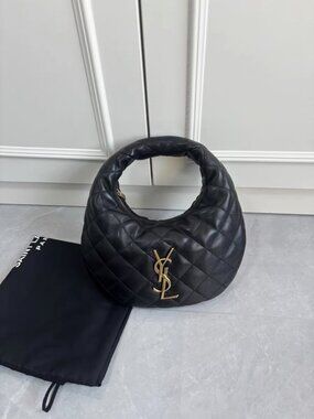 YSL ICARE Quilted Hobo Handbag